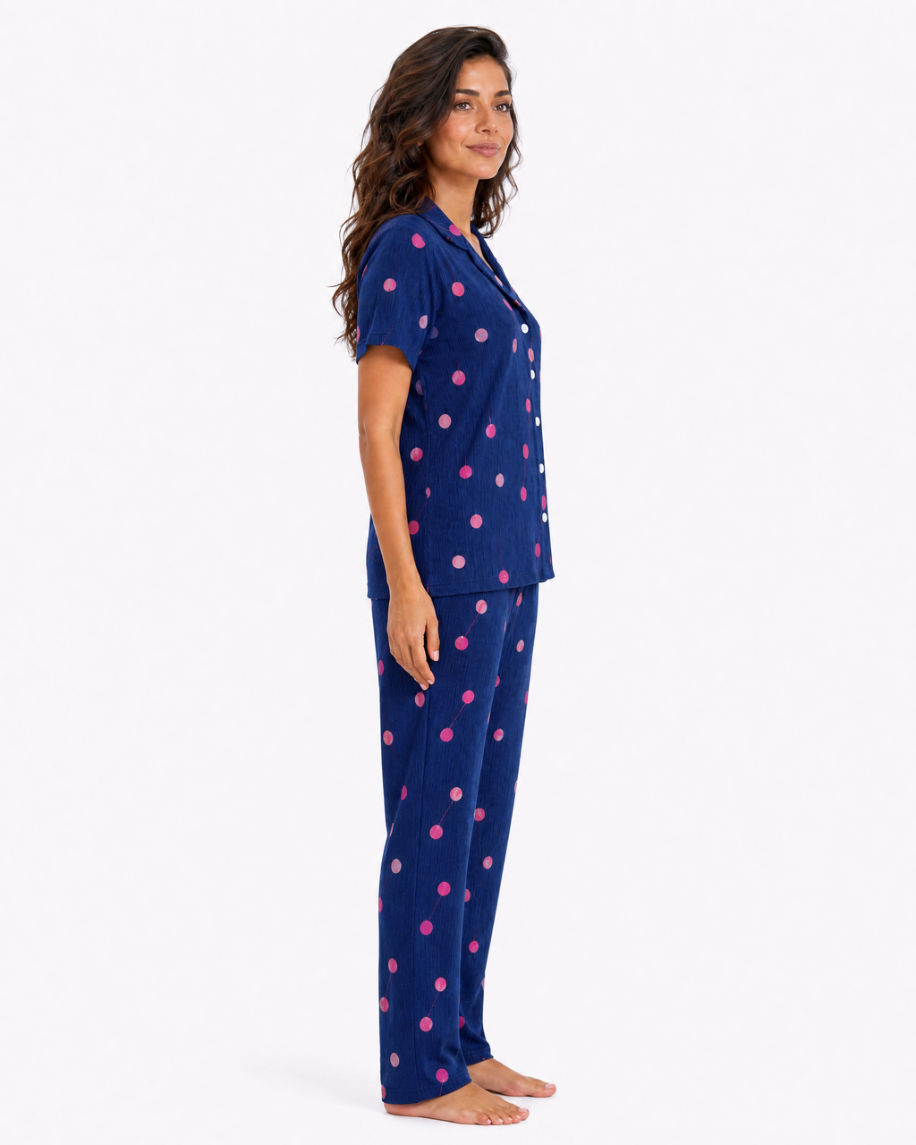 Navy Cherries PJ