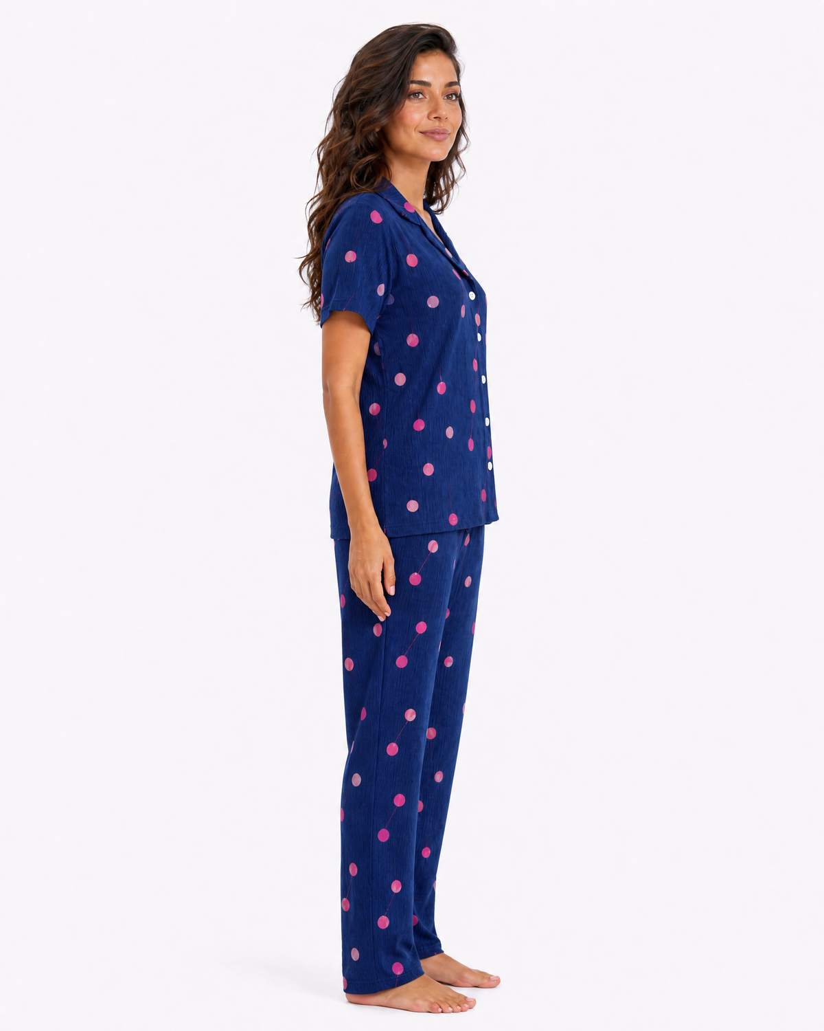 Navy Cherries PJ