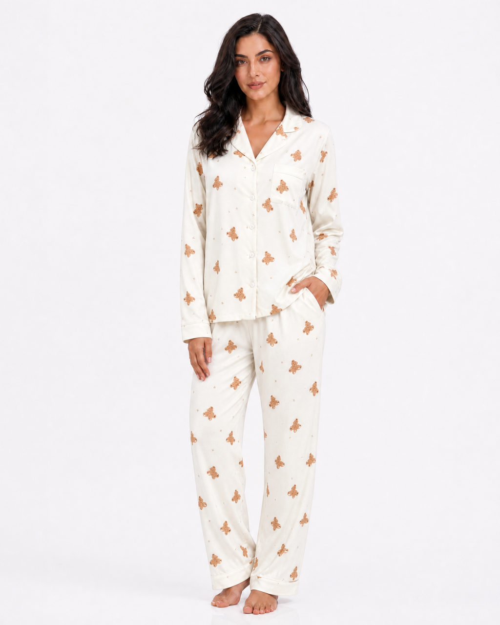 Teddy Bear Print PJ