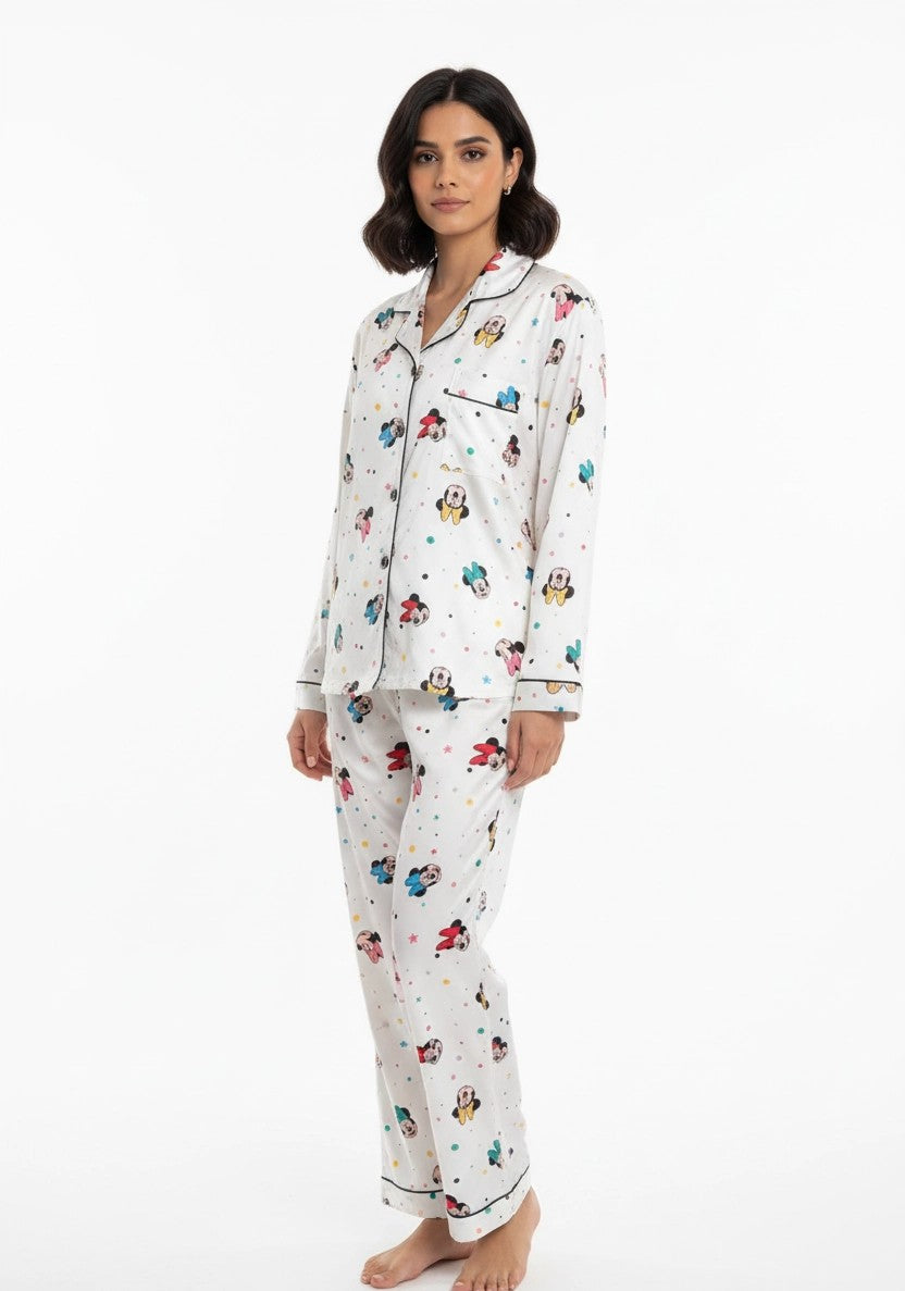 Mickey & Minnie Print Pj