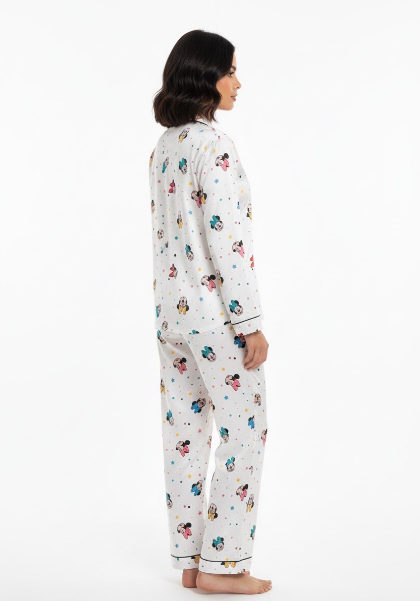 Mickey & Minnie Print Pj