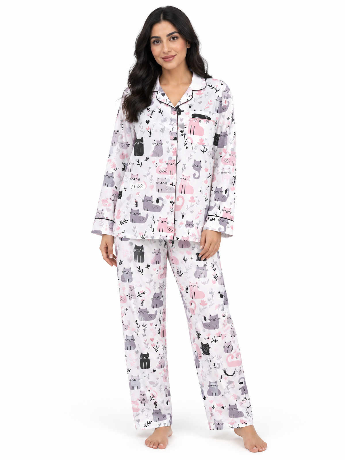 Kitty Bloom Cotton Pj
