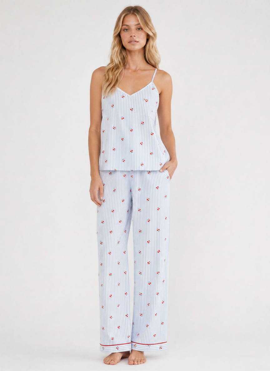 Cherry blue pyjama