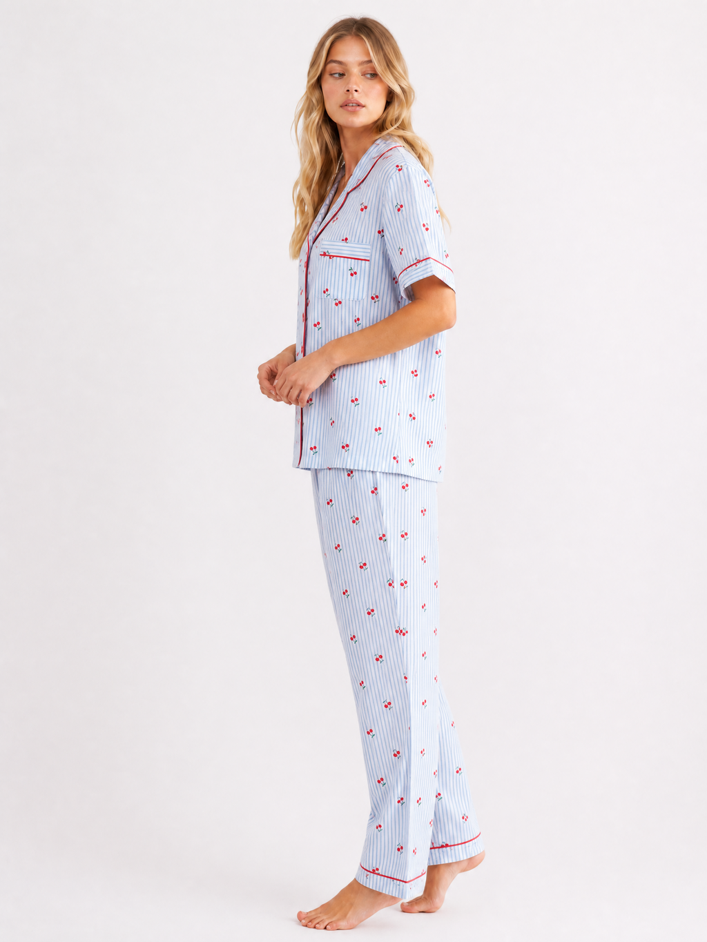 Cherry striped pyjama