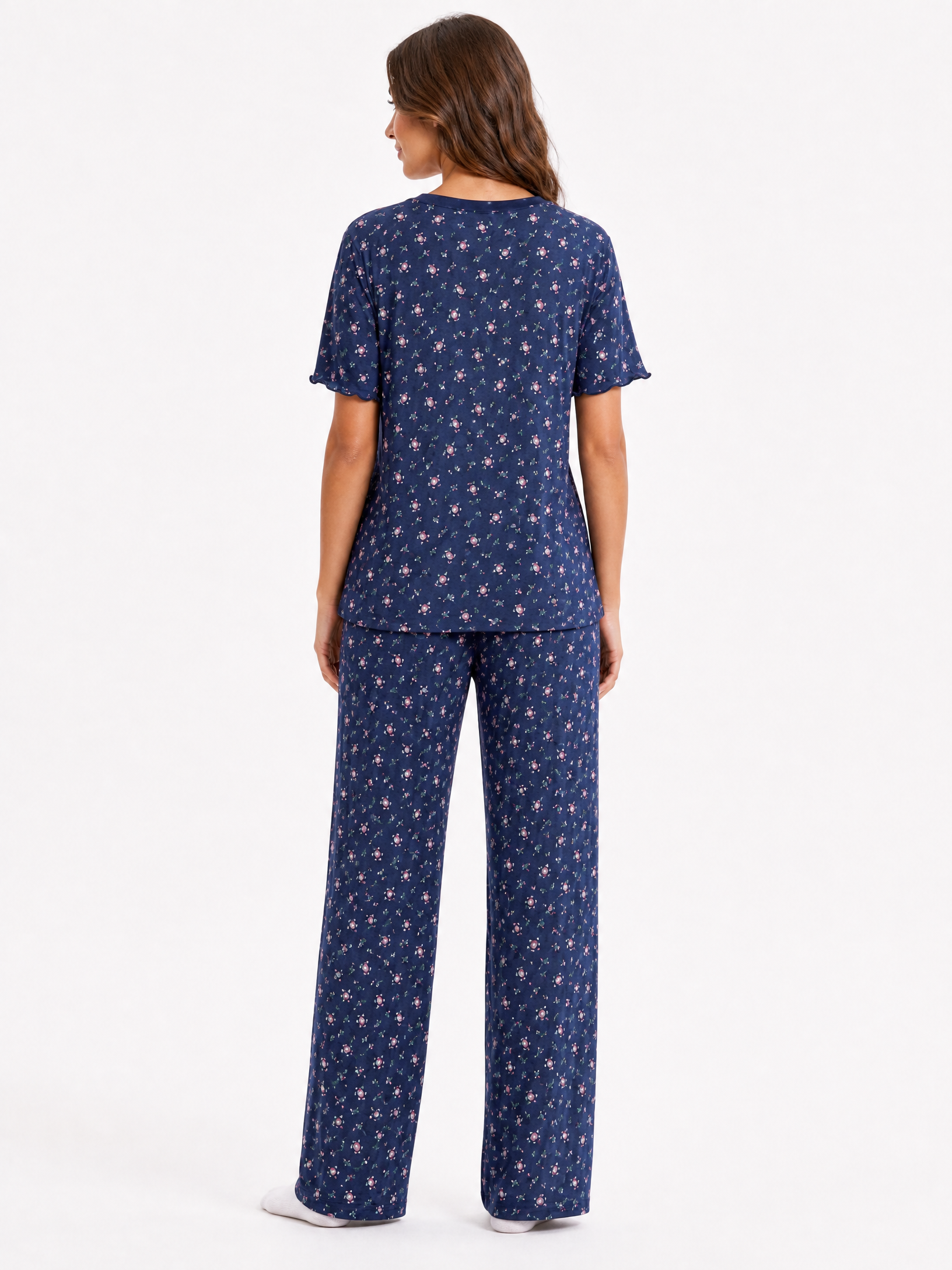 Sweet floral navy set