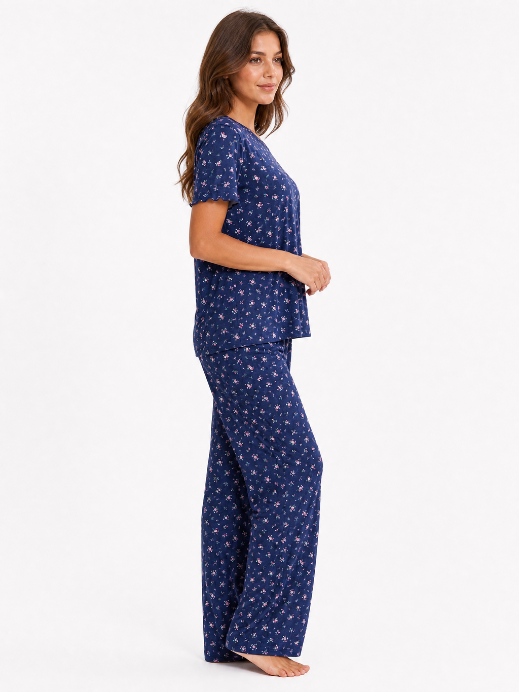 Sweet floral navy set