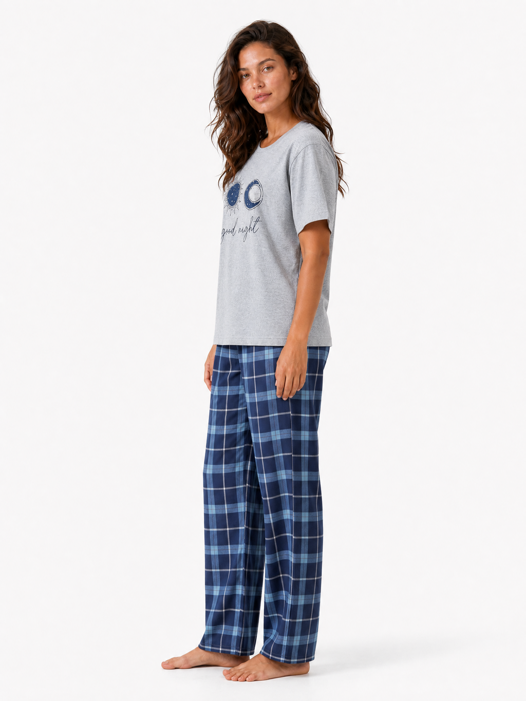 Sun&Moon Plaid PJ