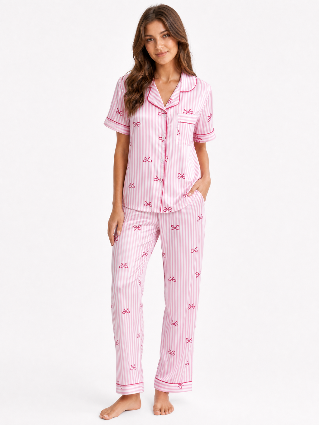 Silk ribbon pyjama